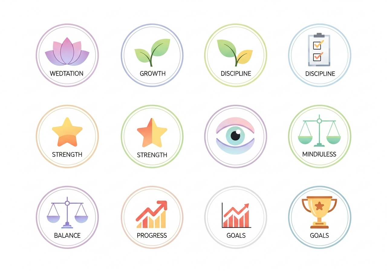 Achievement badges collection